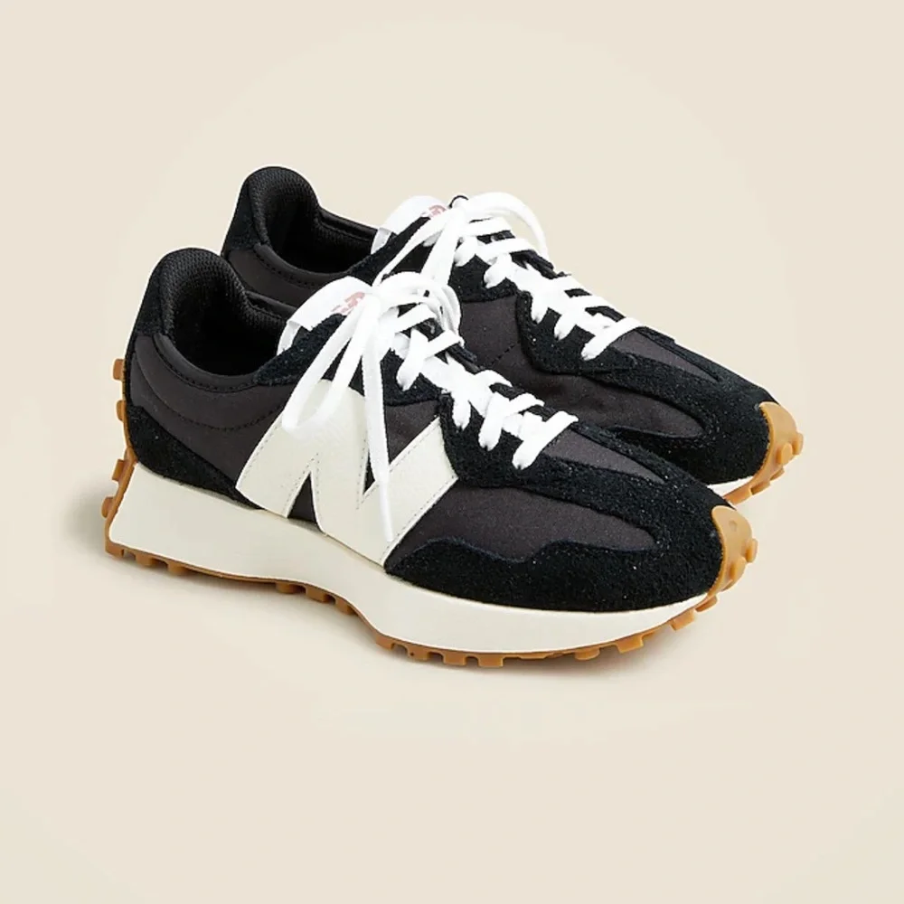 New Balance Black White Gum Retro Runner Sneakers